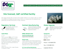 Tablet Screenshot of alphagreenresources.com